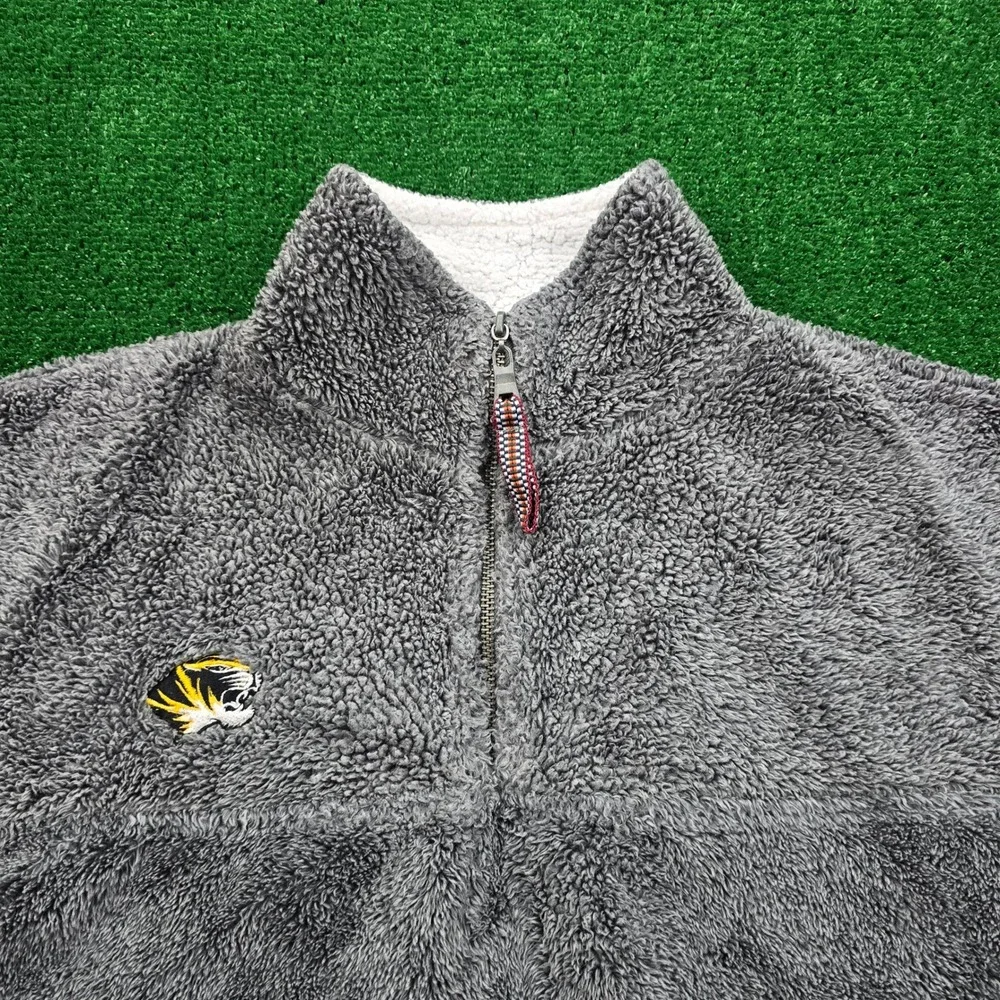 Missouri Tigers Fleece Sweater Womens Small‎ Gray Pullover NCAA College Casual - Picture 2 of 7
